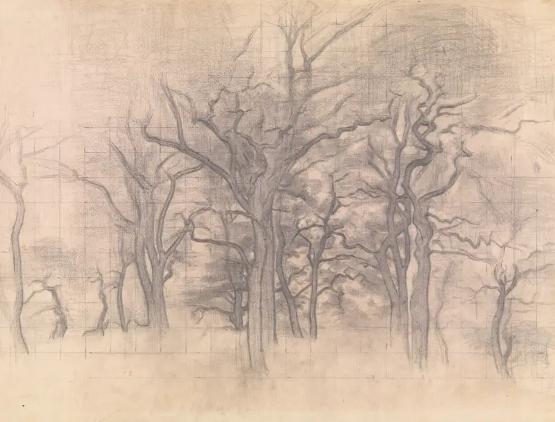 Eichen, 1899 von Vilhelm Hammershøi