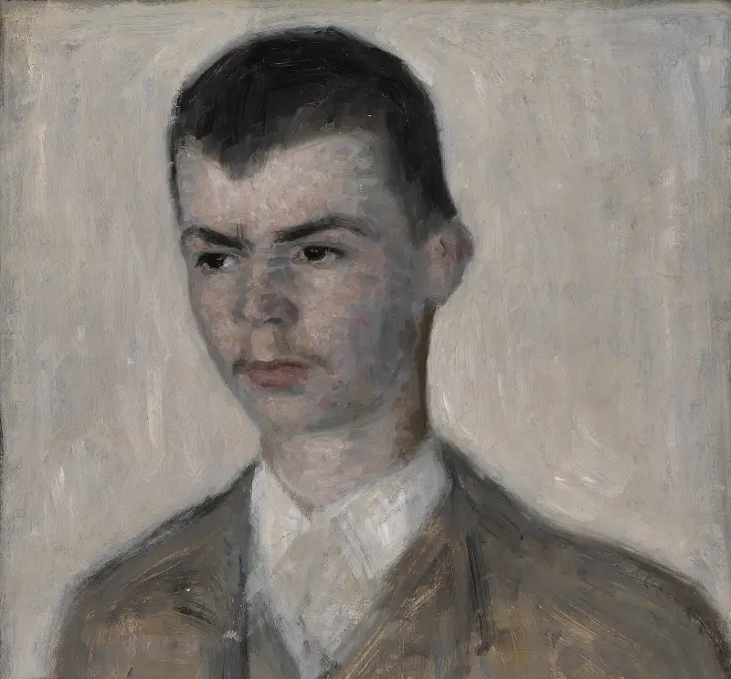 Porträtt av konstnärens bror, Svend Hammershøi av Vilhelm Hammershøi