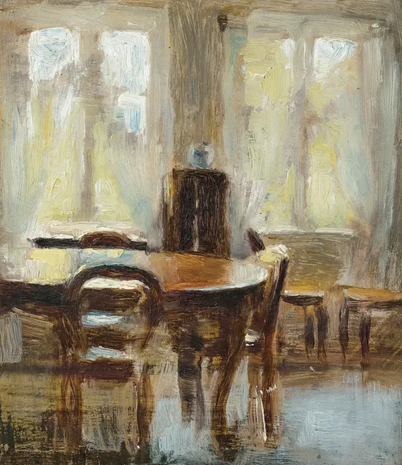 Spisestue av Vilhelm Hammershøi