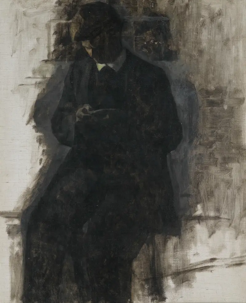 Study For The Coin Collector av Vilhelm Hammershøi