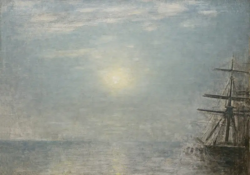 Sun Over The Sea av Vilhelm Hammershøi