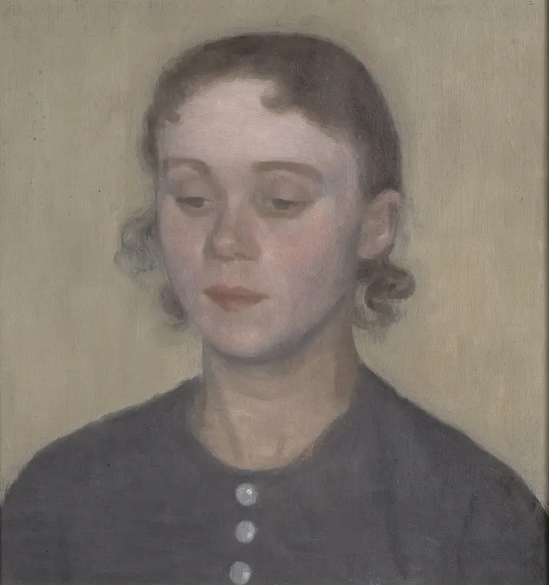 Die Frau des Künstlers, Ida Hammershøi, geborene Ilsted von Vilhelm Hammershøi