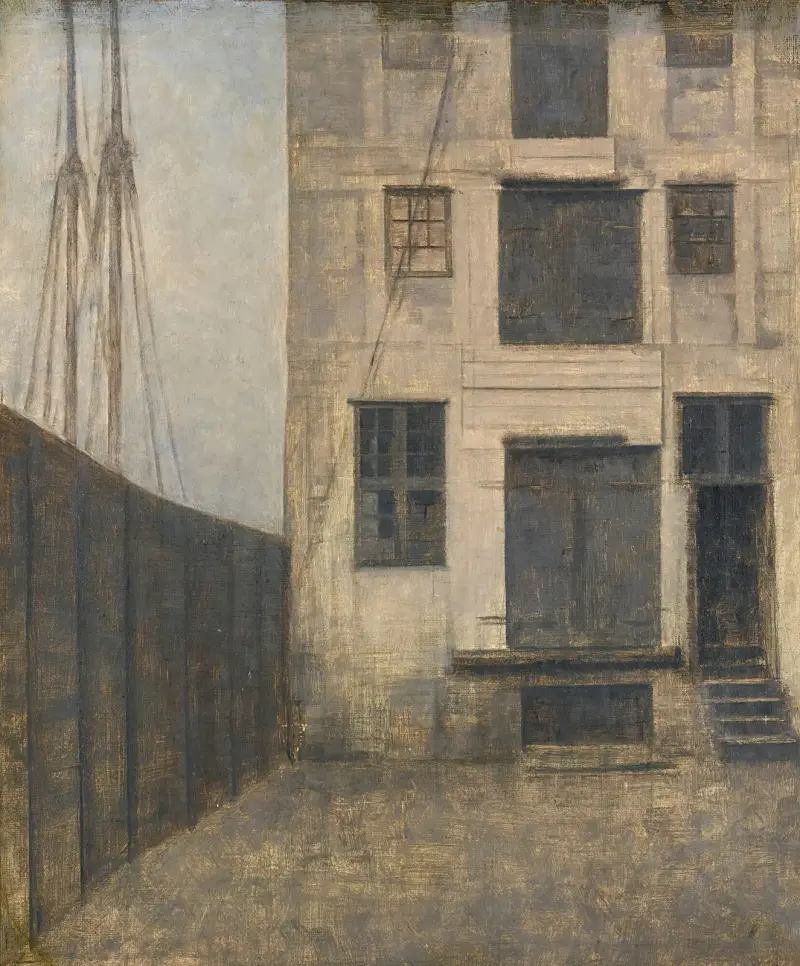 Das alte Magazin in Christianshavn von Vilhelm Hammershøi