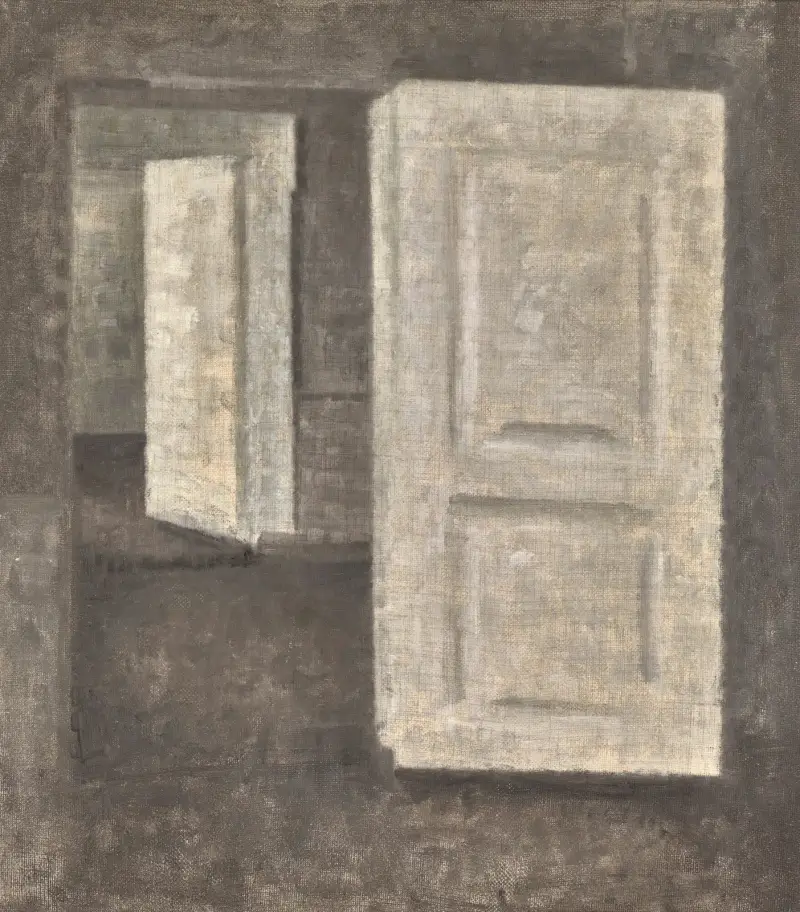 White doors, strandgade 25 av Vilhelm Hammershøi