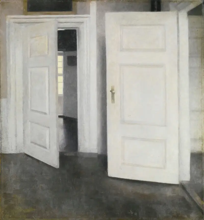 Weiße Türen, Strandgade 30 von Vilhelm Hammershøi