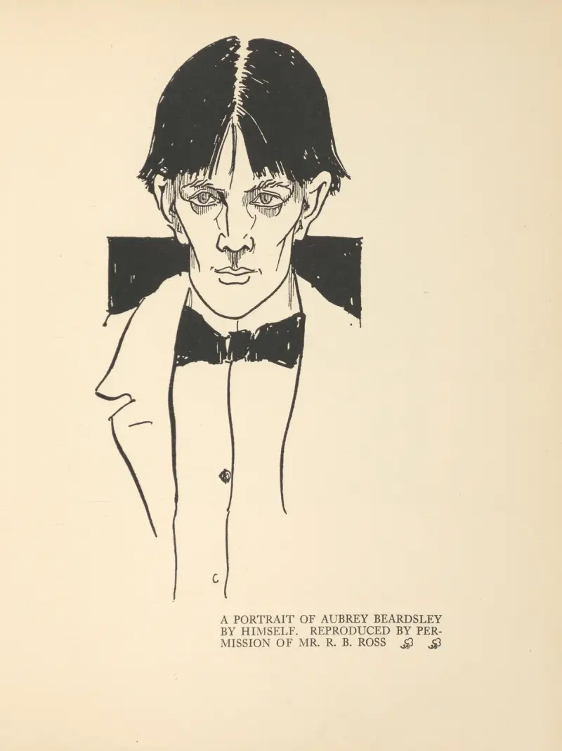 Självporträtt av Aubrey Beardsley av Aubrey Vincent Beardsley