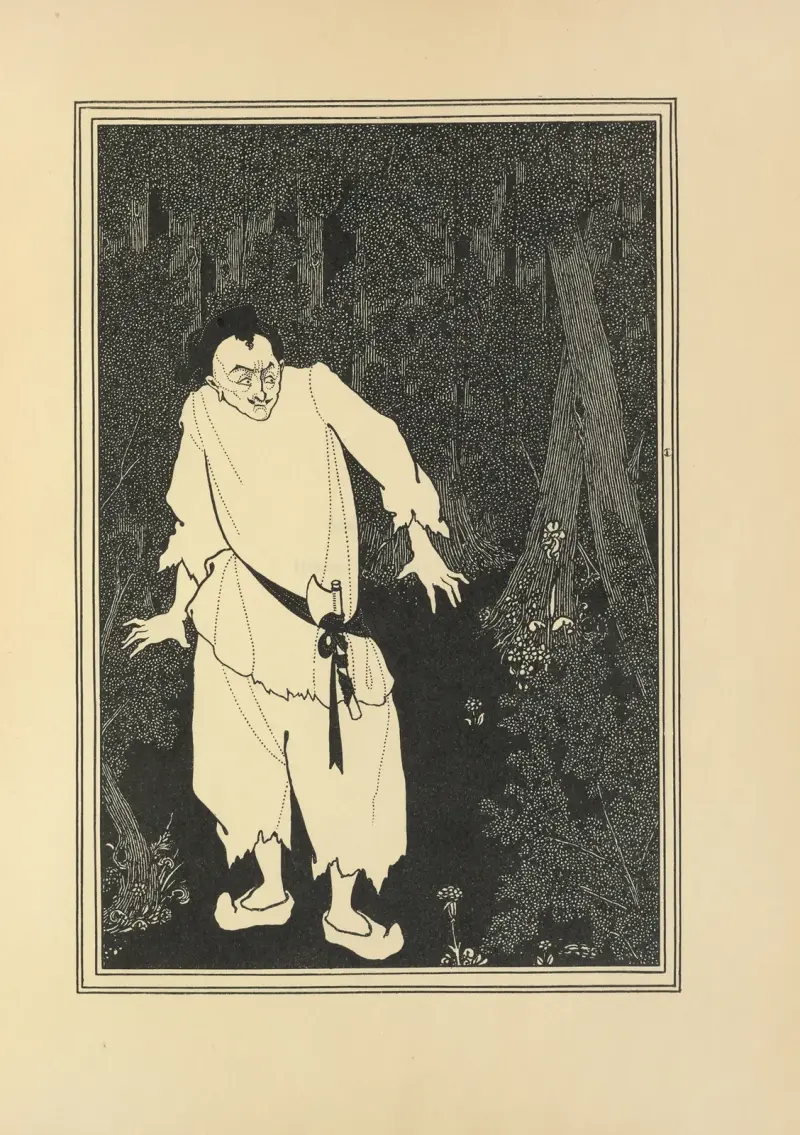 Ali Baba im Wald, 1897 von Aubrey Vincent Beardsley