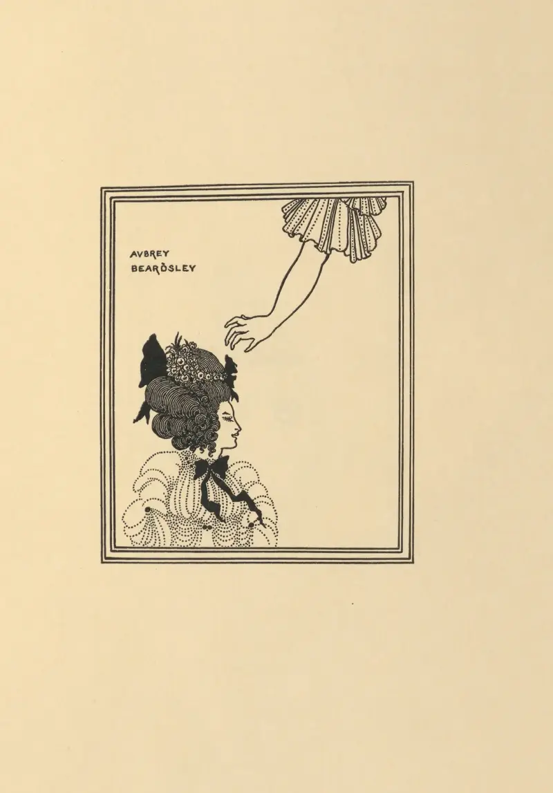 En atensk kvinna. Ur 'Lysistrata av Aristofanes' av Aubrey Vincent Beardsley
