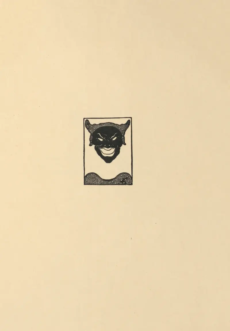 Omslagsdesign (baksida). Ur Balzacs 'La Comédie Humaine' – nr 2 av Aubrey Vincent Beardsley