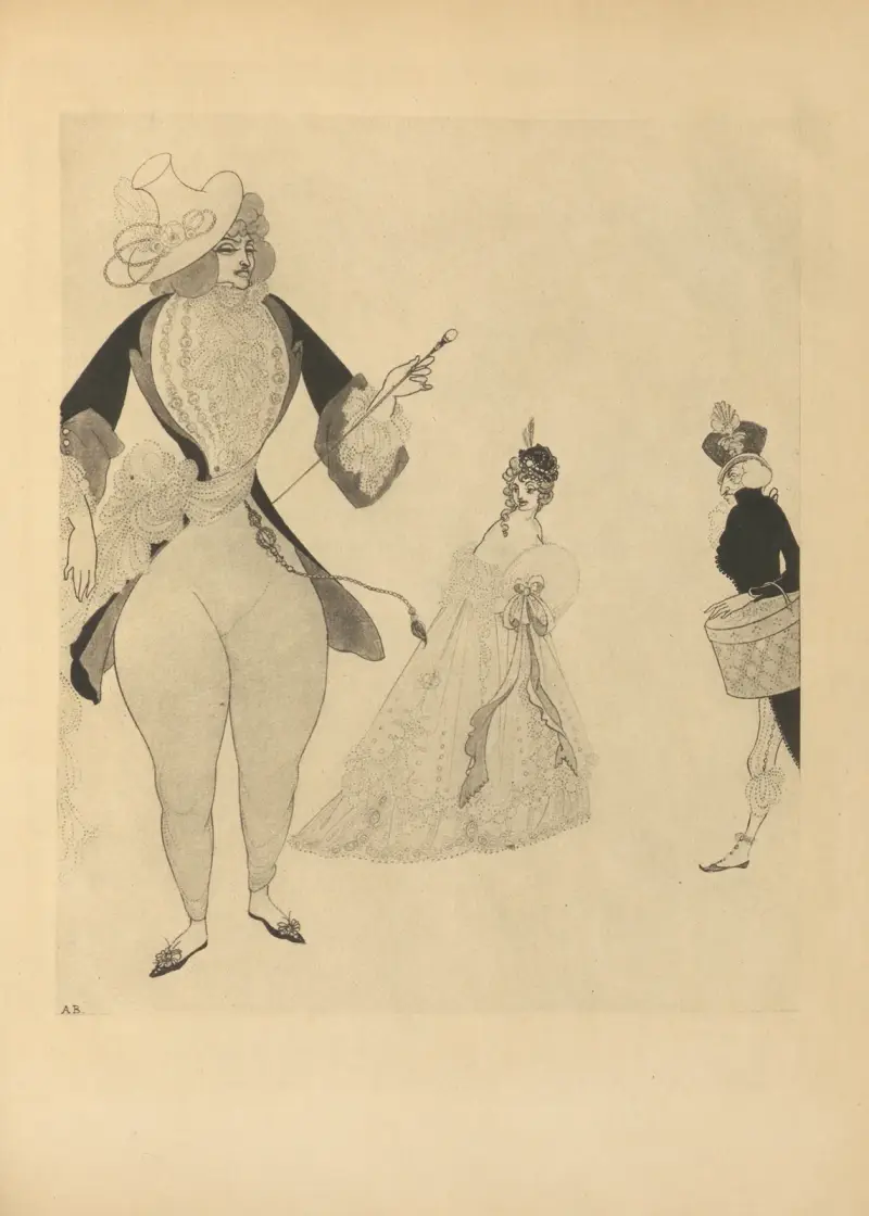 D'Albert på jakt efter ideal. Ur 'Mademoiselle De Maupin' av Aubrey Vincent Beardsley
