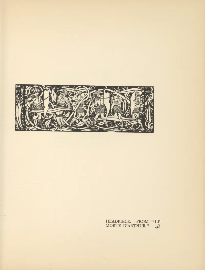 Kopfstück. Aus ‚Le Morte d’Arthur‘ von Aubrey Vincent Beardsley