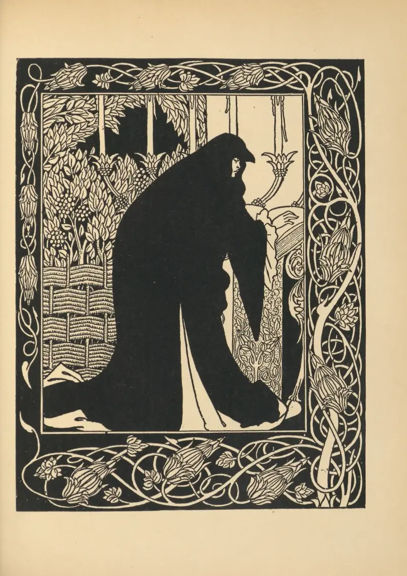 Wie Königin Guenever sich zur Nonne machte – Nr. 2 von Aubrey Vincent Beardsley