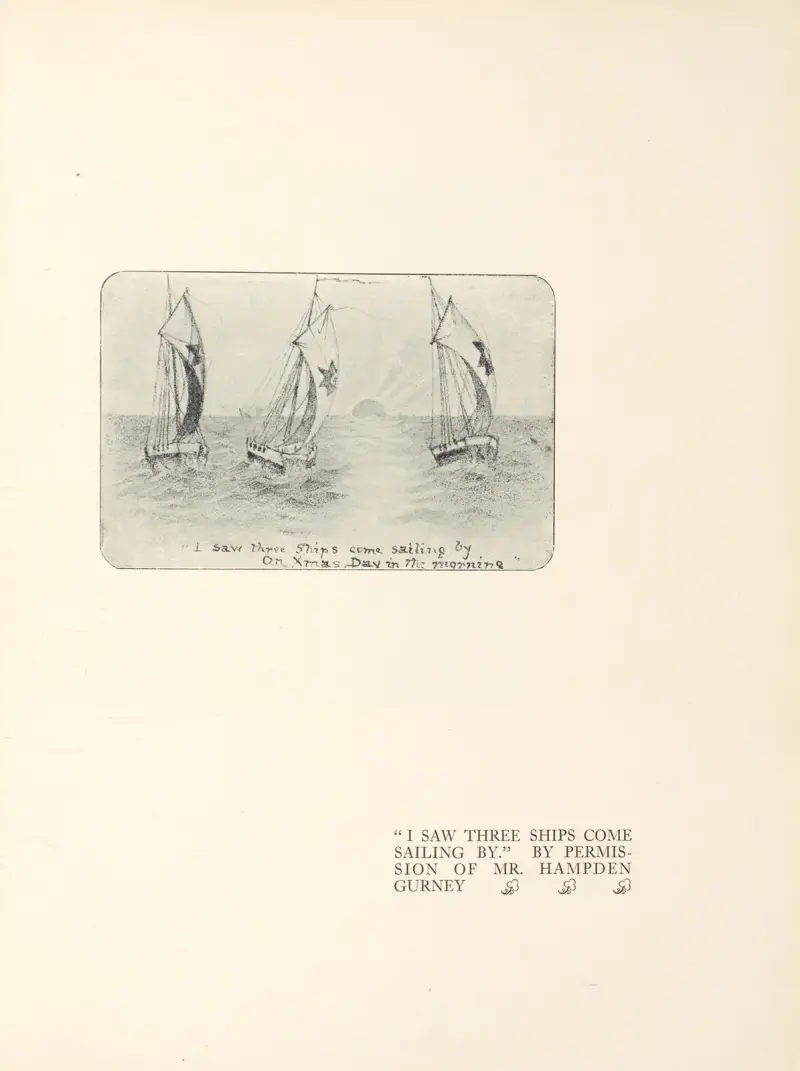Ich sah drei Schiffe dahersegeln von Aubrey Vincent Beardsley