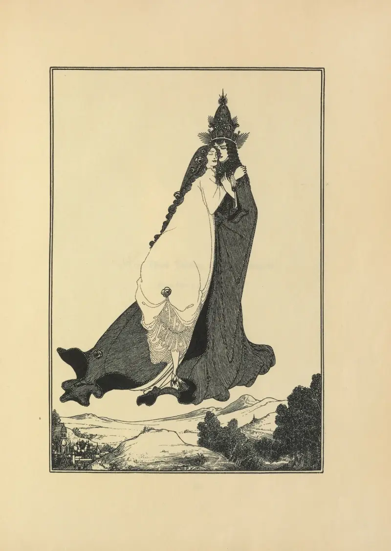 Sankta Rosa av Lima ur nr 2 av 'The Savoy' av Aubrey Vincent Beardsley