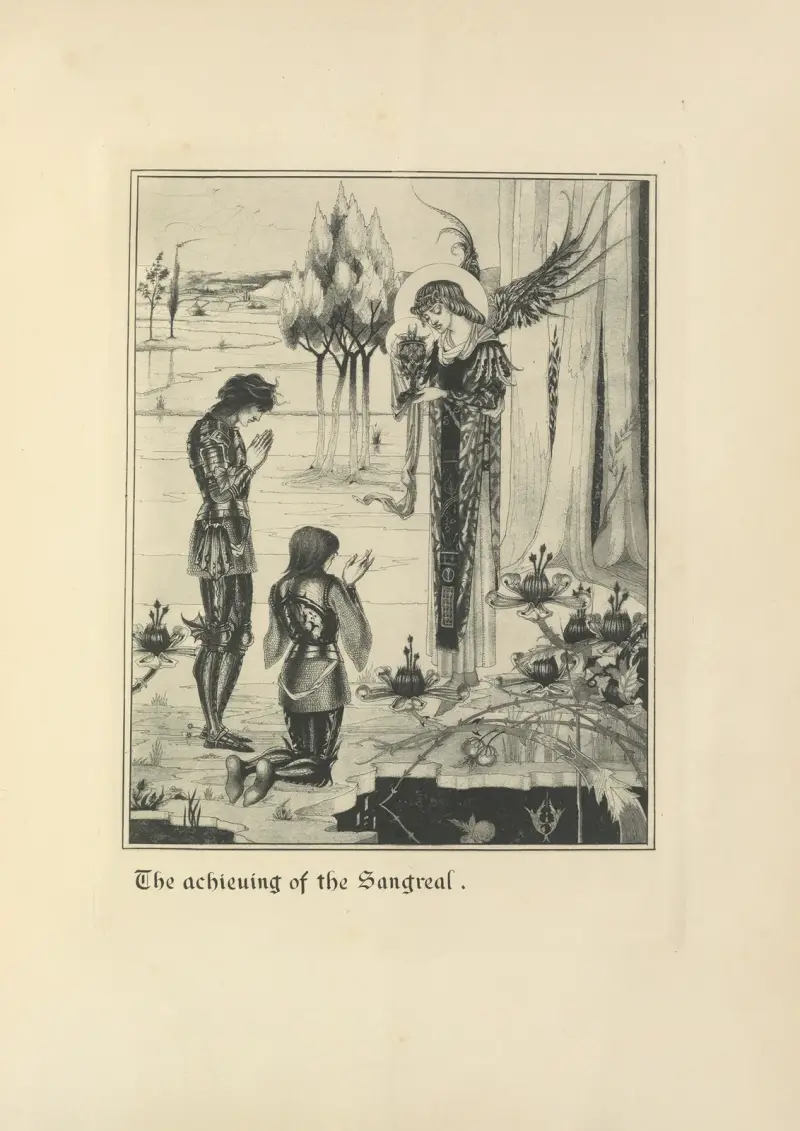 Die Erlangung des Heiligen Gral, 1897 von Aubrey Vincent Beardsley