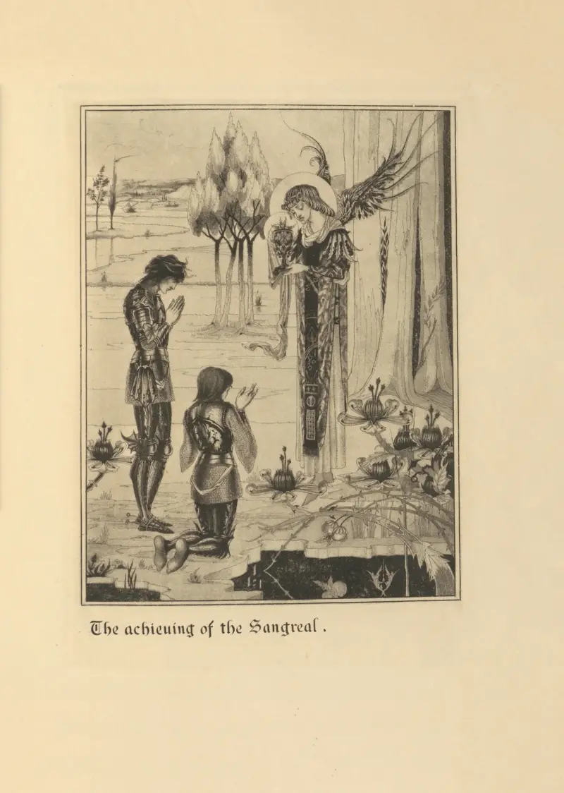 Die Erlangung des Heiligen Gral, 1901 von Aubrey Vincent Beardsley