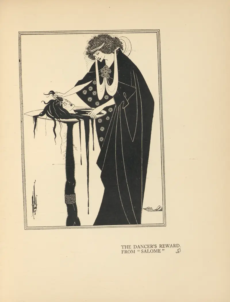 Danserskans belöning. Ur ”Salome” – nr 1 av Aubrey Vincent Beardsley