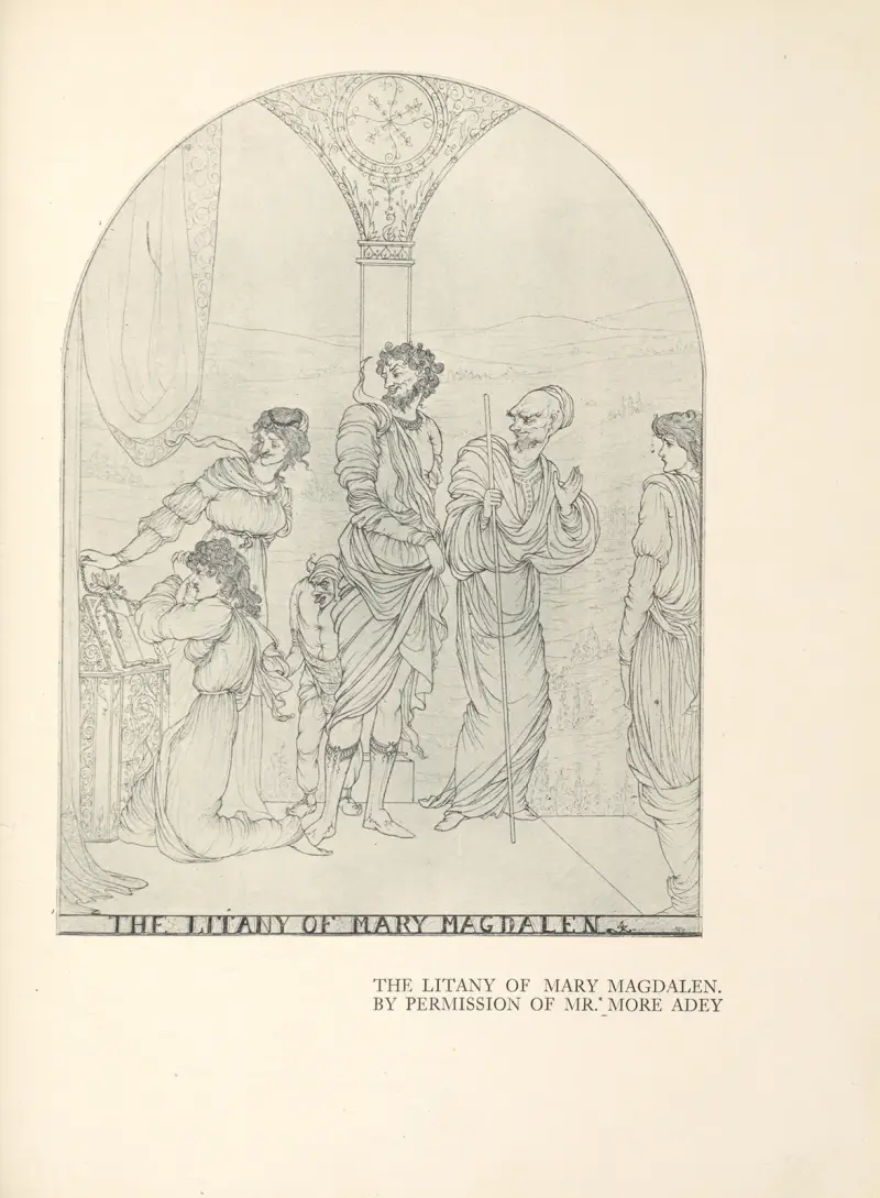 Maria Magdalenas litania – nr 1 av Aubrey Vincent Beardsley