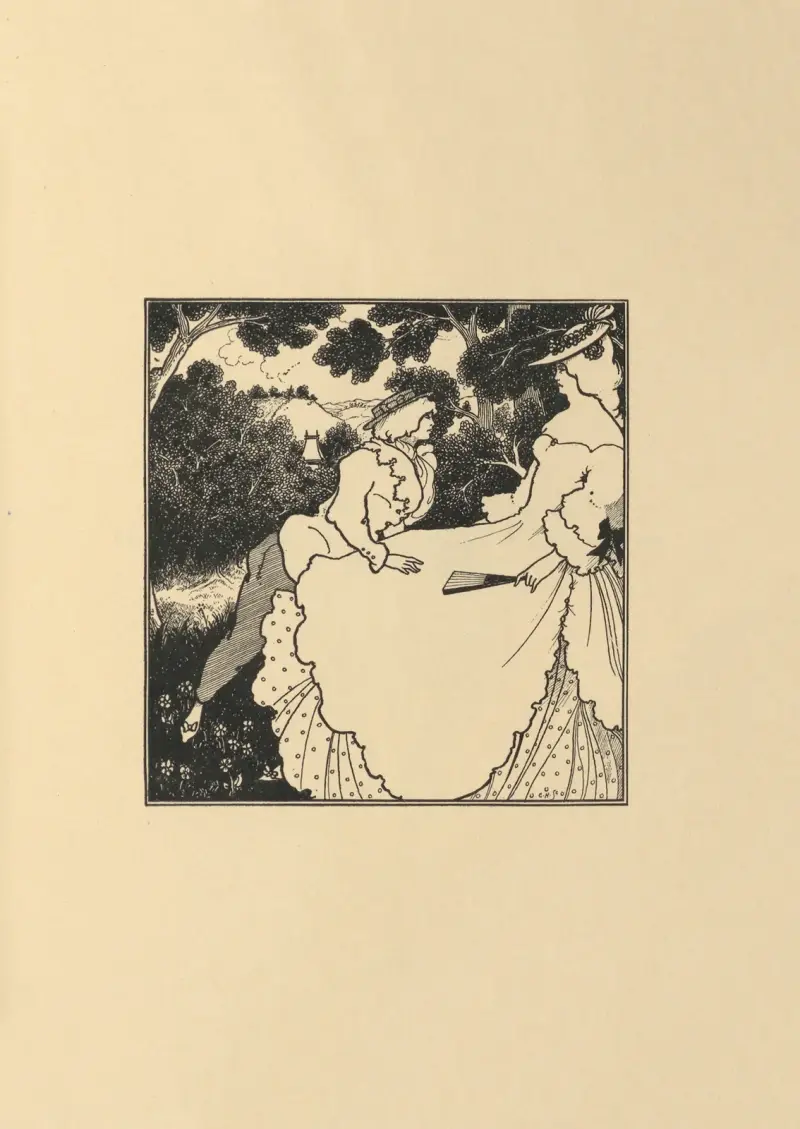 De tre musikerna. En annan design, inte använd i 'The Savoy'. av Aubrey Vincent Beardsley