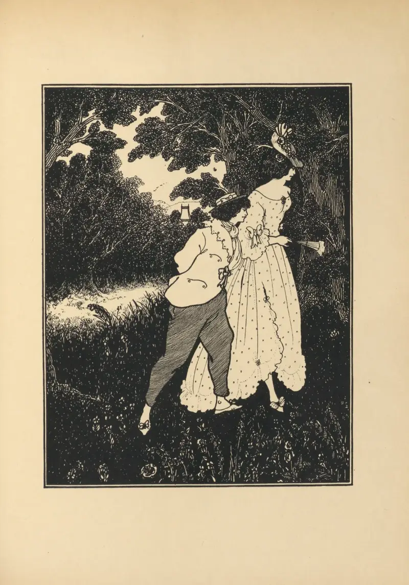 De tre musikerna. Ur 'The Savoy' nr 1 av Aubrey Vincent Beardsley