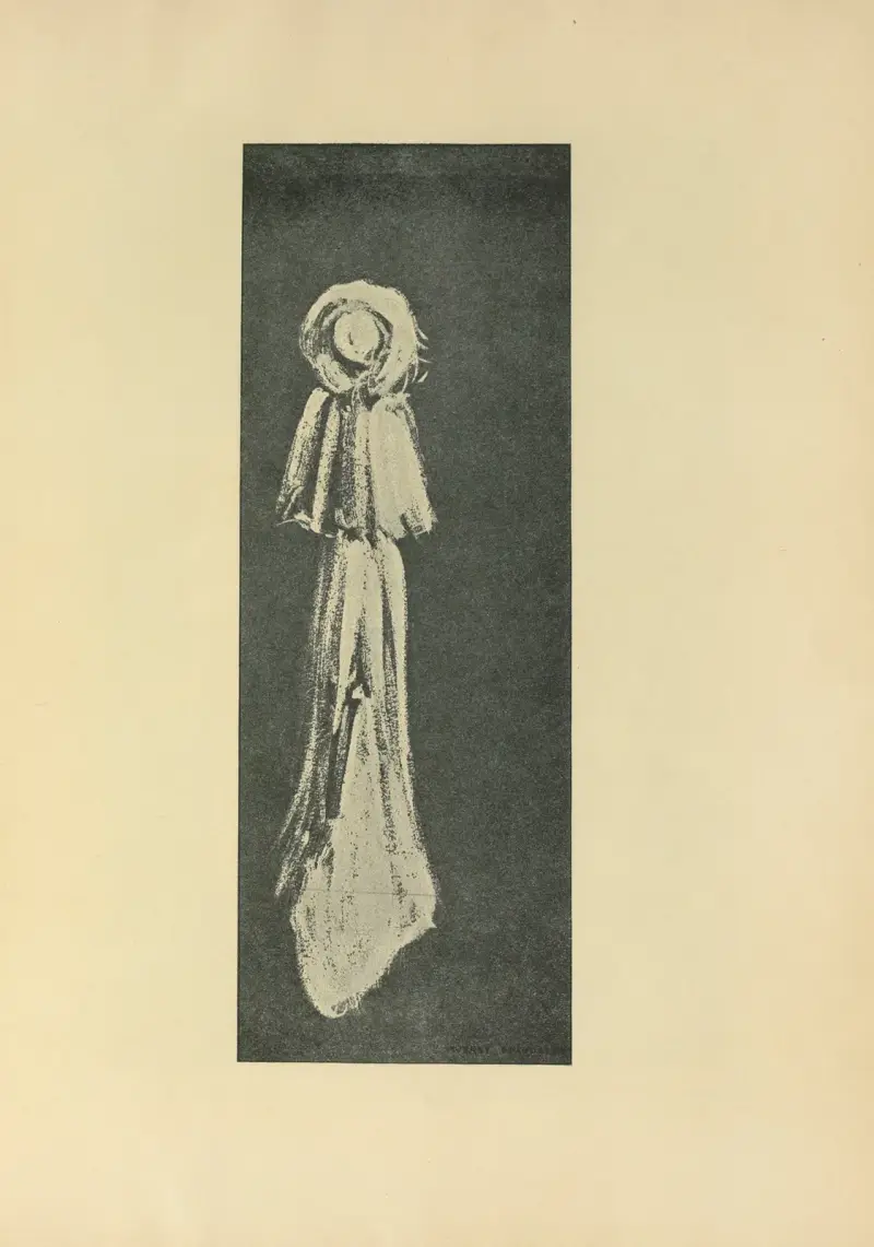 Die Frau in Weiß aus The Savoy von Aubrey Vincent Beardsley