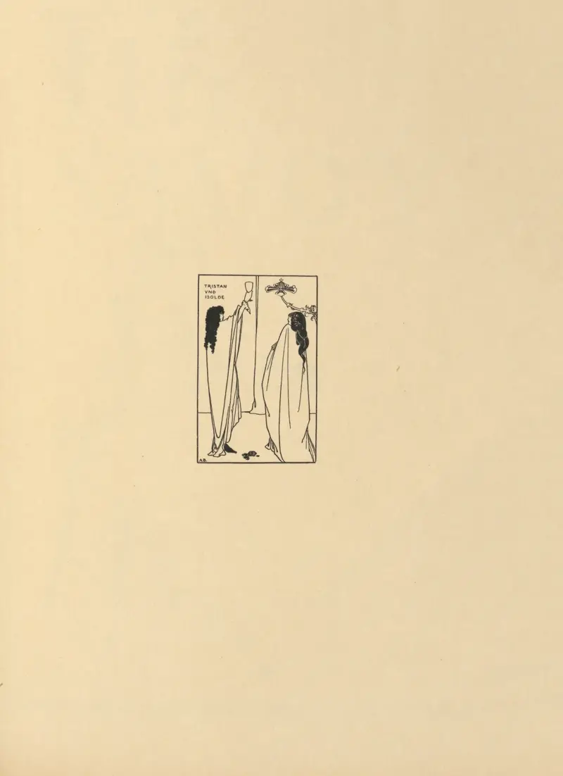 Tristan Und Isolde. From ‘The Savoy’ No.7 av Aubrey Vincent Beardsley