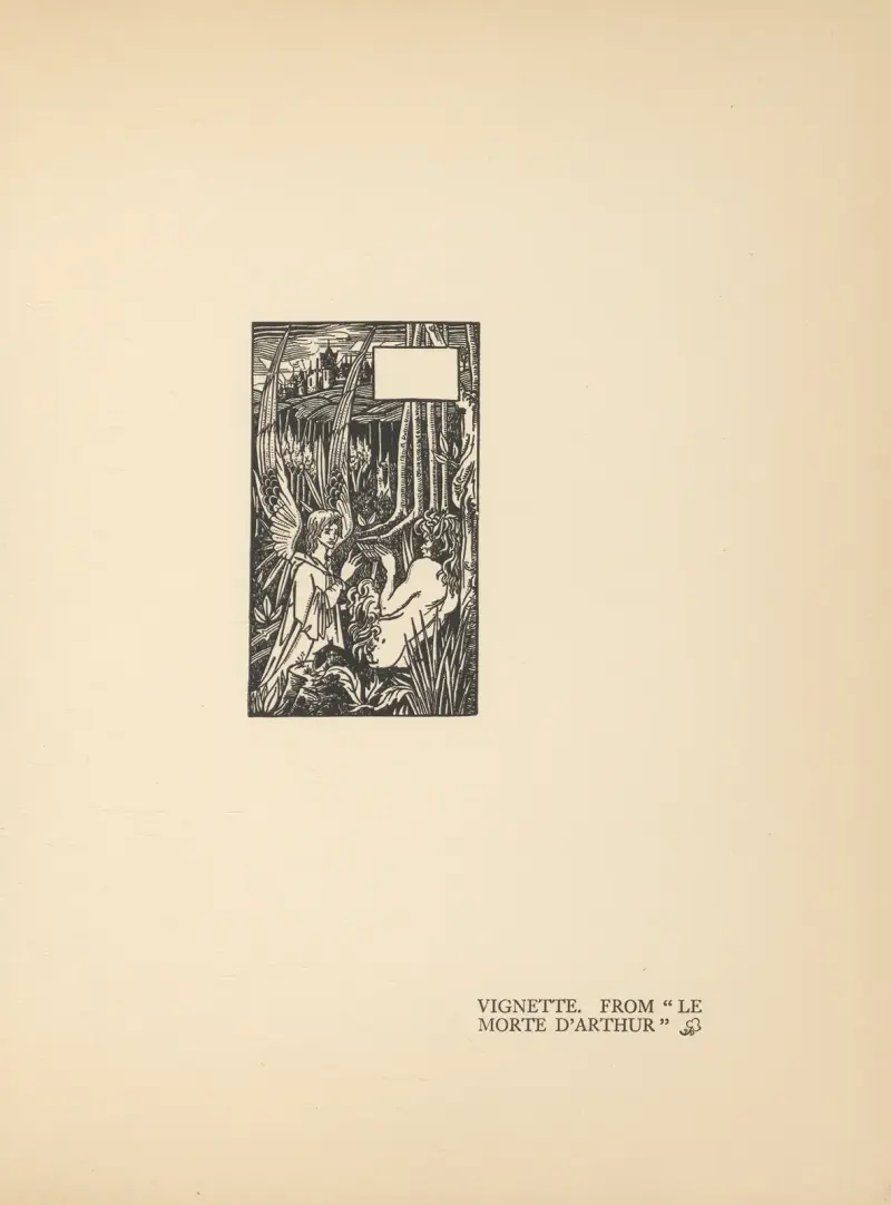 Vigneta. Z 'Le Morte d'Arthur' – Nr. 6, Aubrey Vincent Beardsley