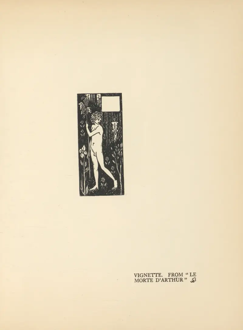 Vignette. From ‚Le Morte d'Arthur‘ – Nr. 7 von Aubrey Vincent Beardsley
