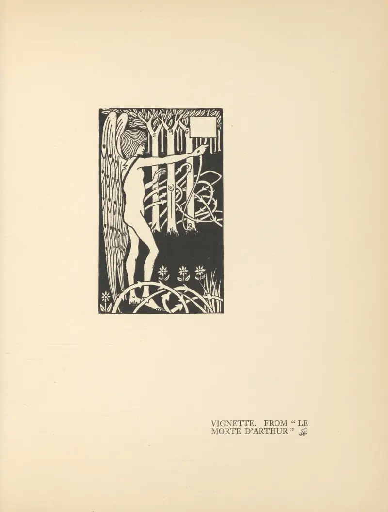 Vinjeta. Z 'Le Morte d'Arthur', – Nr. 9, Aubrey Vincent Beardsley