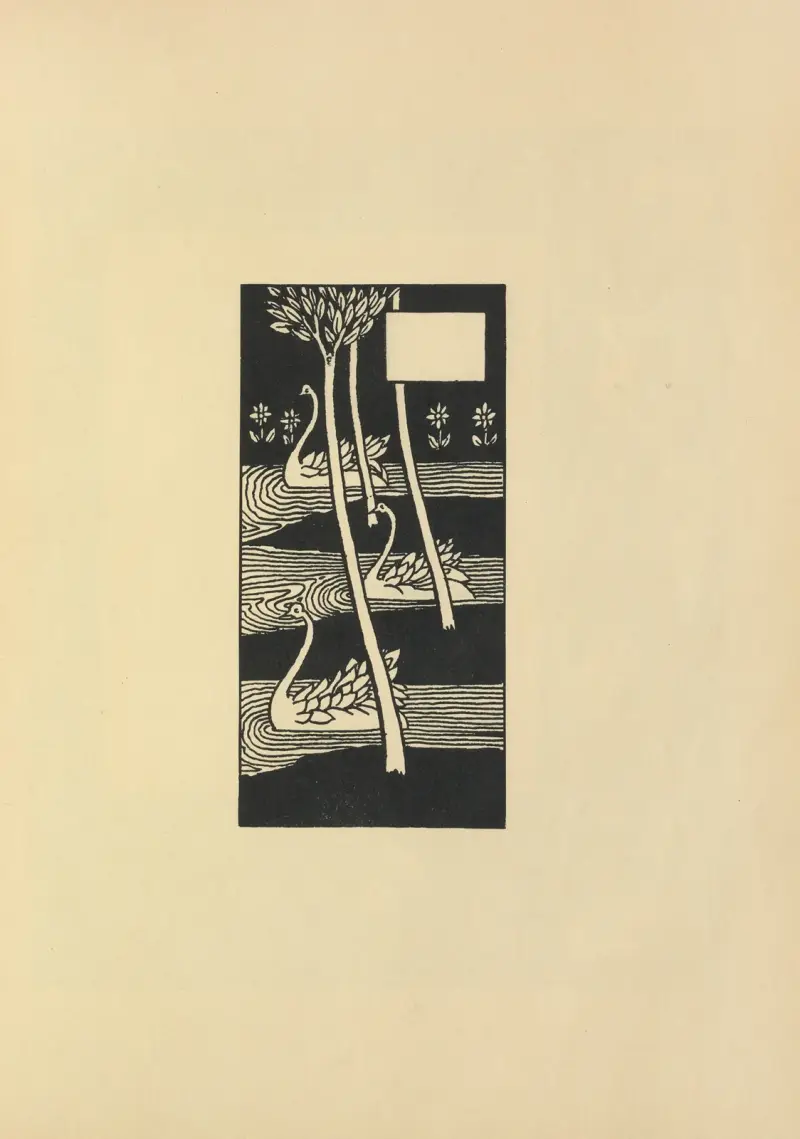 Vignette From ‘Le Morte Darthur’, 1897 – nr 10 av Aubrey Vincent Beardsley