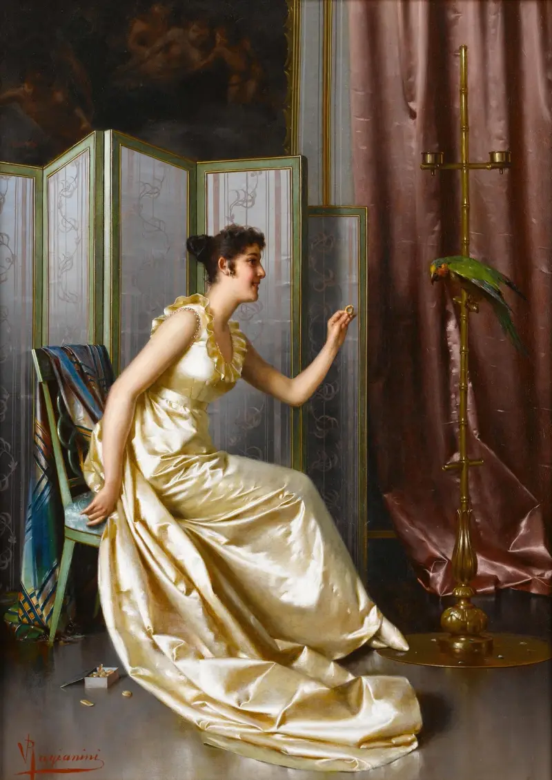 Matar papegojan av Vittorio Reggianini