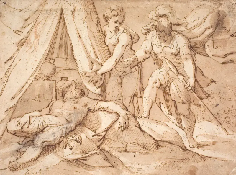 Jael and Sisera av Hans von Aachen