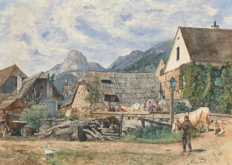 Pozdní léto v Liezenu, Rudolf von Alt
