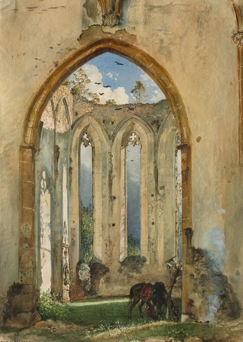 Kyrkoruin av Rudolf von Alt