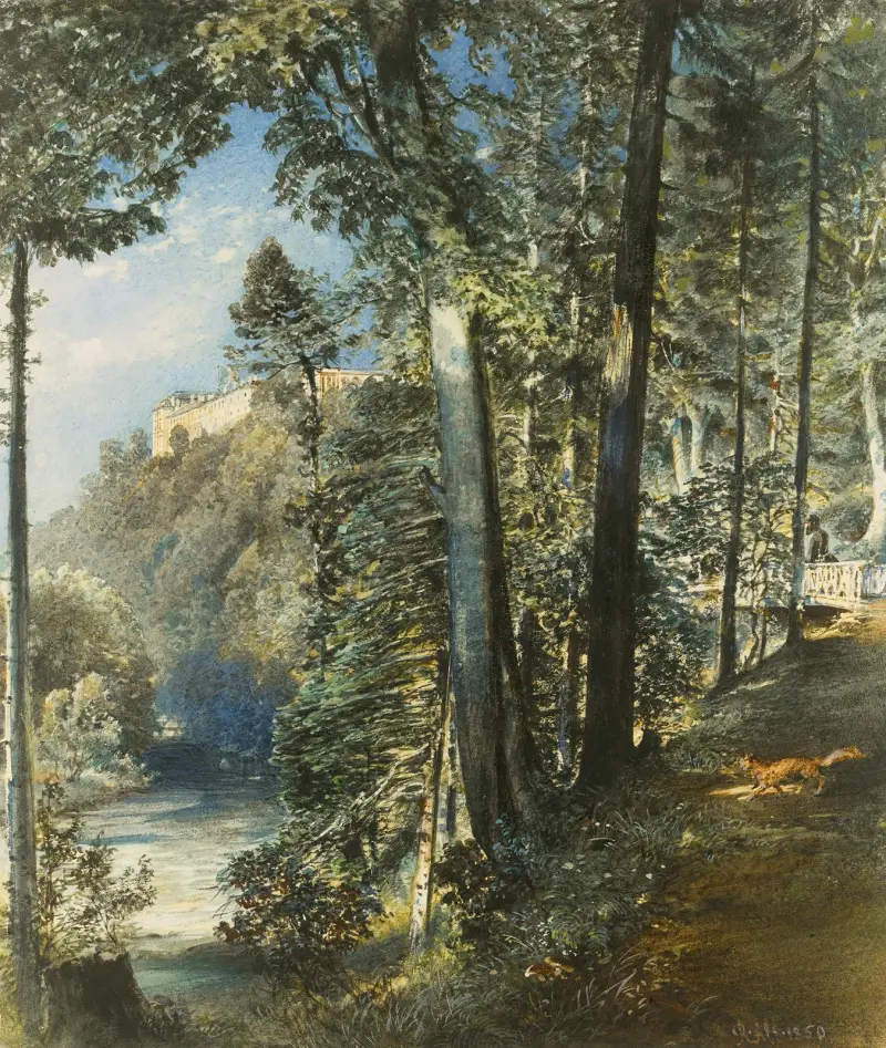 Schloss Grätz bei Troppau von Rudolf von Alt