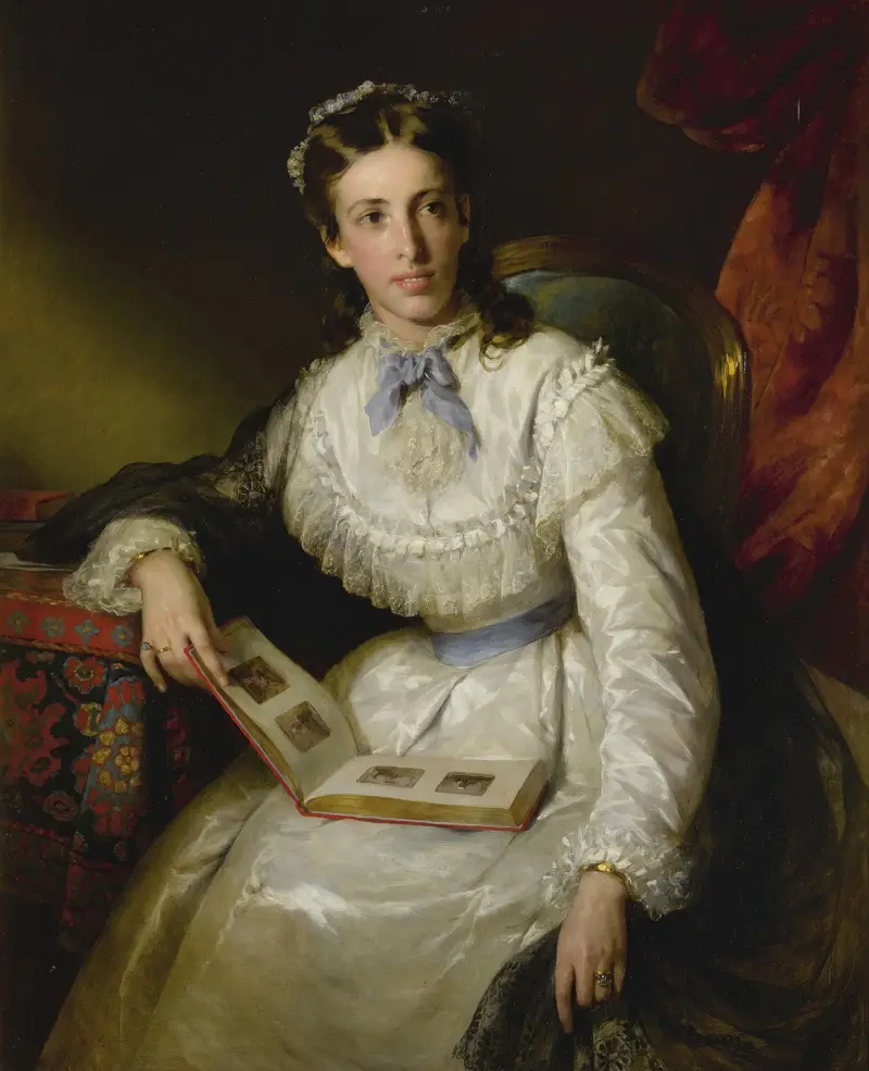 Baronessan Wilhelmine von Mylius av Friedrich von Amerling