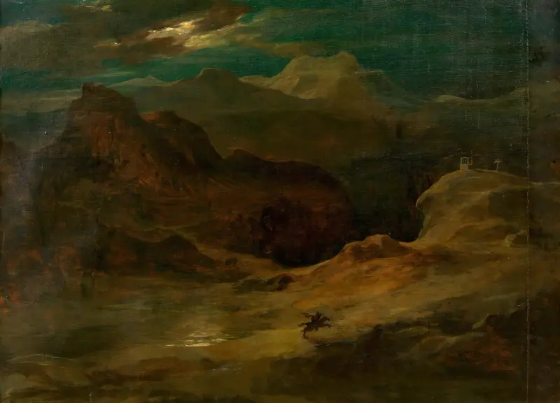 Pejzaż księżycowy (Noc Walpurgi), Friedrich von Amerling