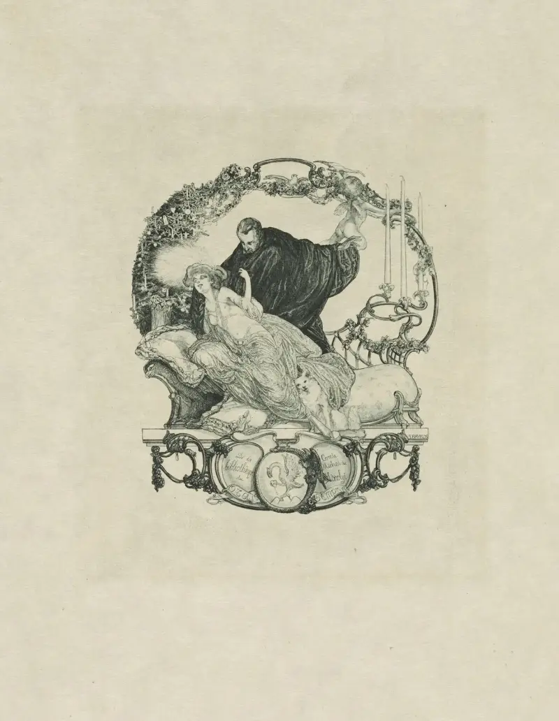 Exlibris; Till greve Michel de Karolyis bibliotek av Franz von Bayros