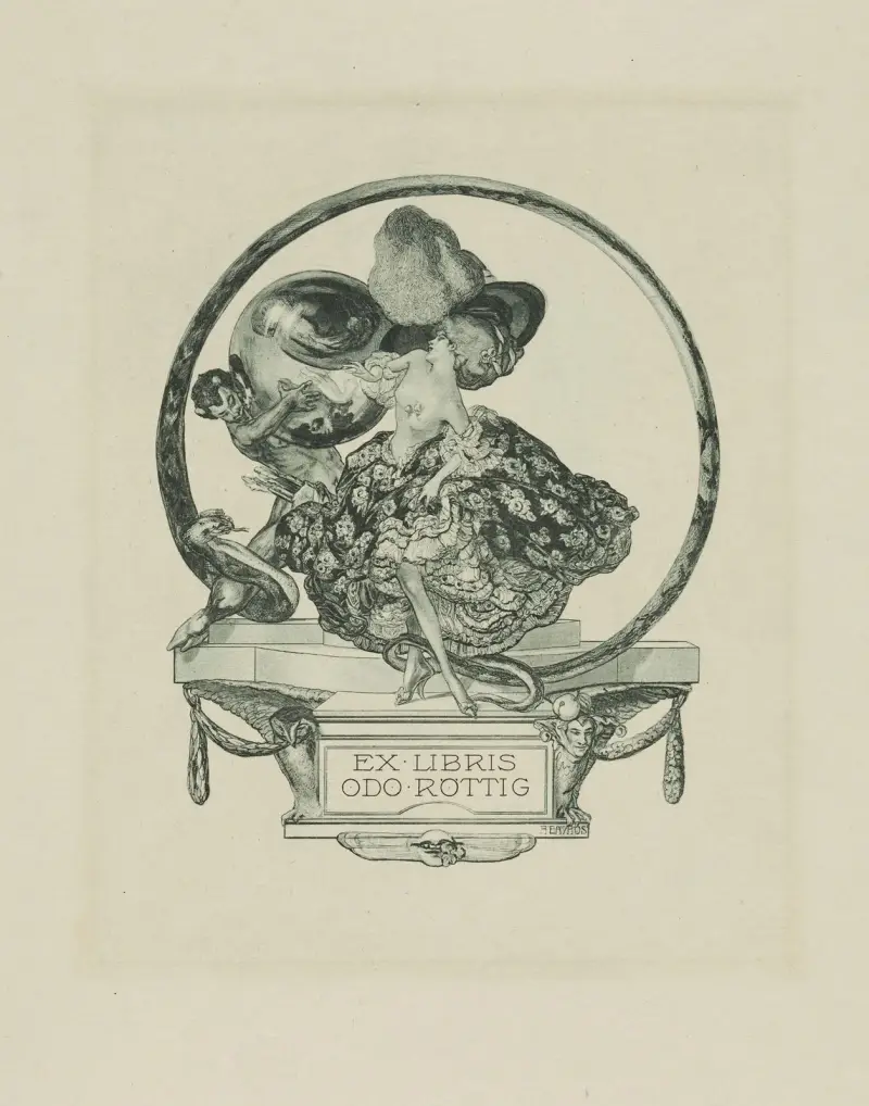 Ekslibris Odo Röttig, Franz von Bayros