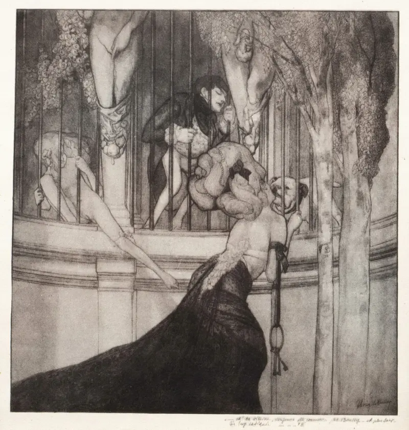 Erotisk framställning 5 av Franz von Bayros
