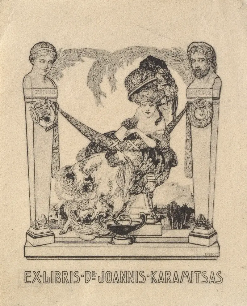 Ex Libris Dr. Joannis Karamitsas, Franz von Bayros