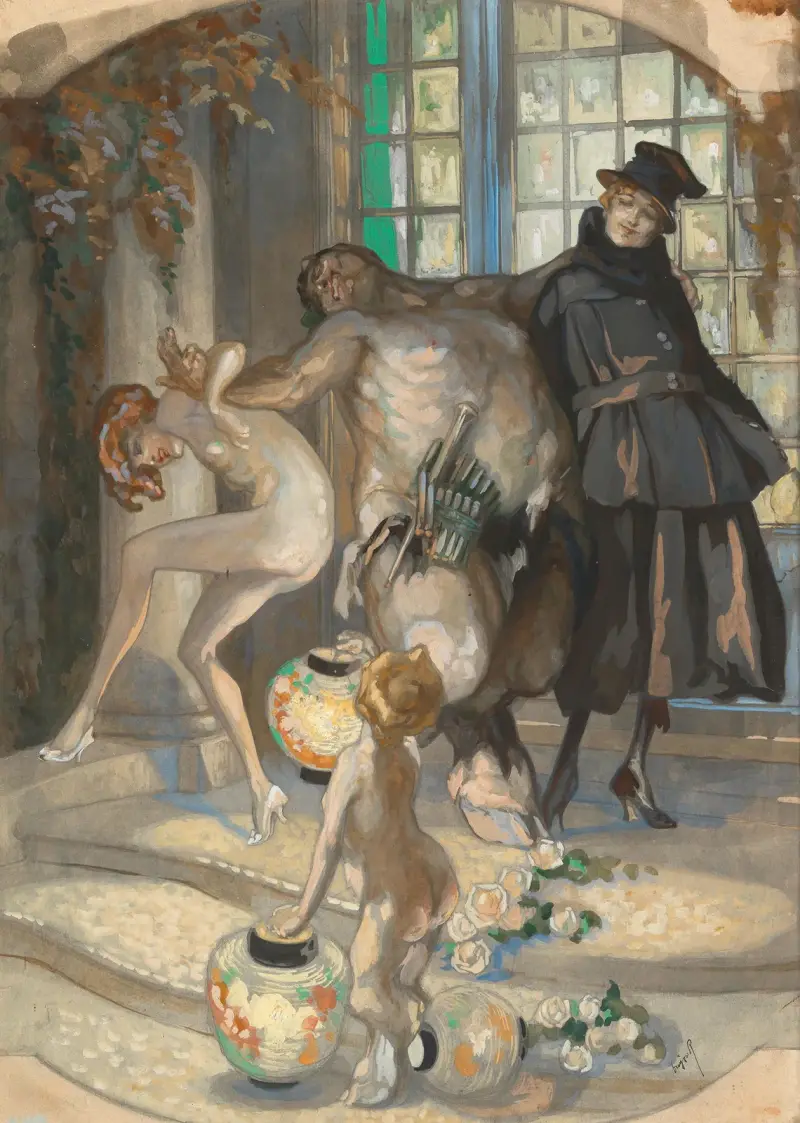 Smyslný tanec, Franz von Bayros