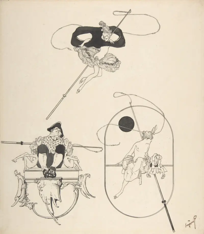 Three Vignettes for Book Illustration av Franz von Bayros