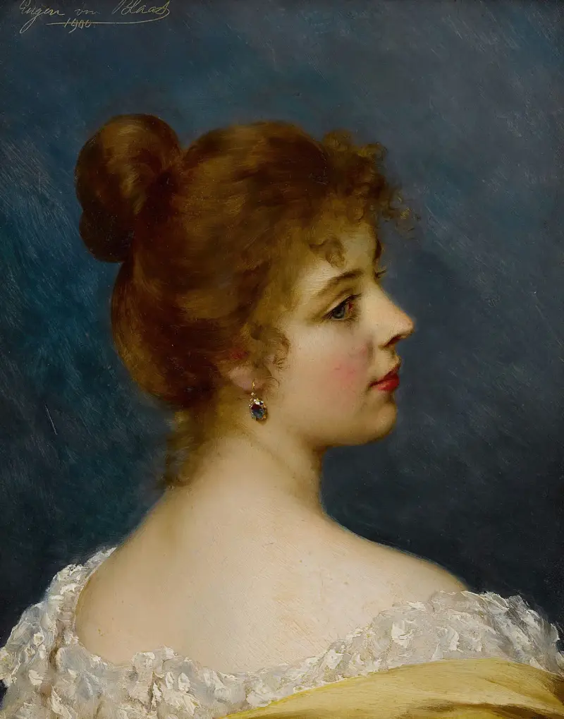An italian Beauty av Eugen von Blaas