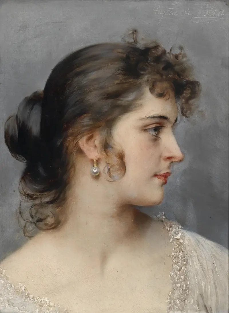 Portrét dámy, Eugen von Blaas