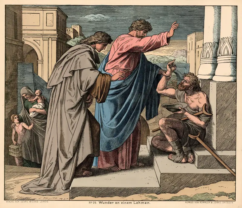 Wunder an einem Lahmen von Julius Schnorr von Carolsfeld