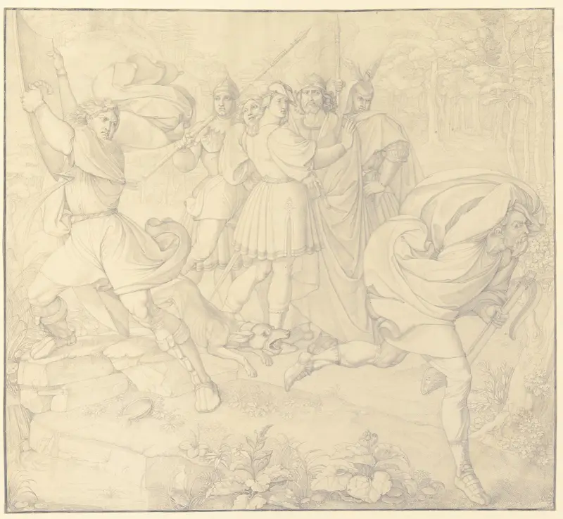 Sigfrid’s death av Peter von Cornelius