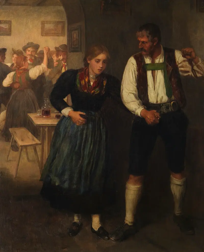 Při tanci, Franz von Defregger