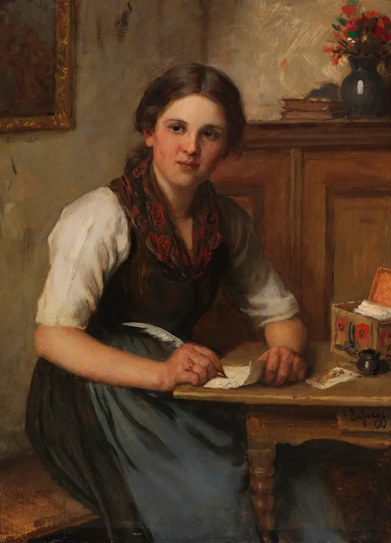 Dirndl, 1900, Franz von Defregger