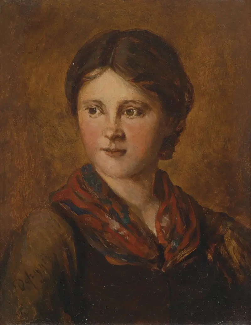 Tiroler Dirndl av Franz von Defregger